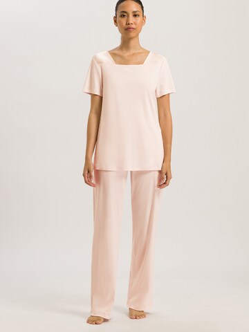 Hanro Pyjama 'Emma' in Roze: voorkant