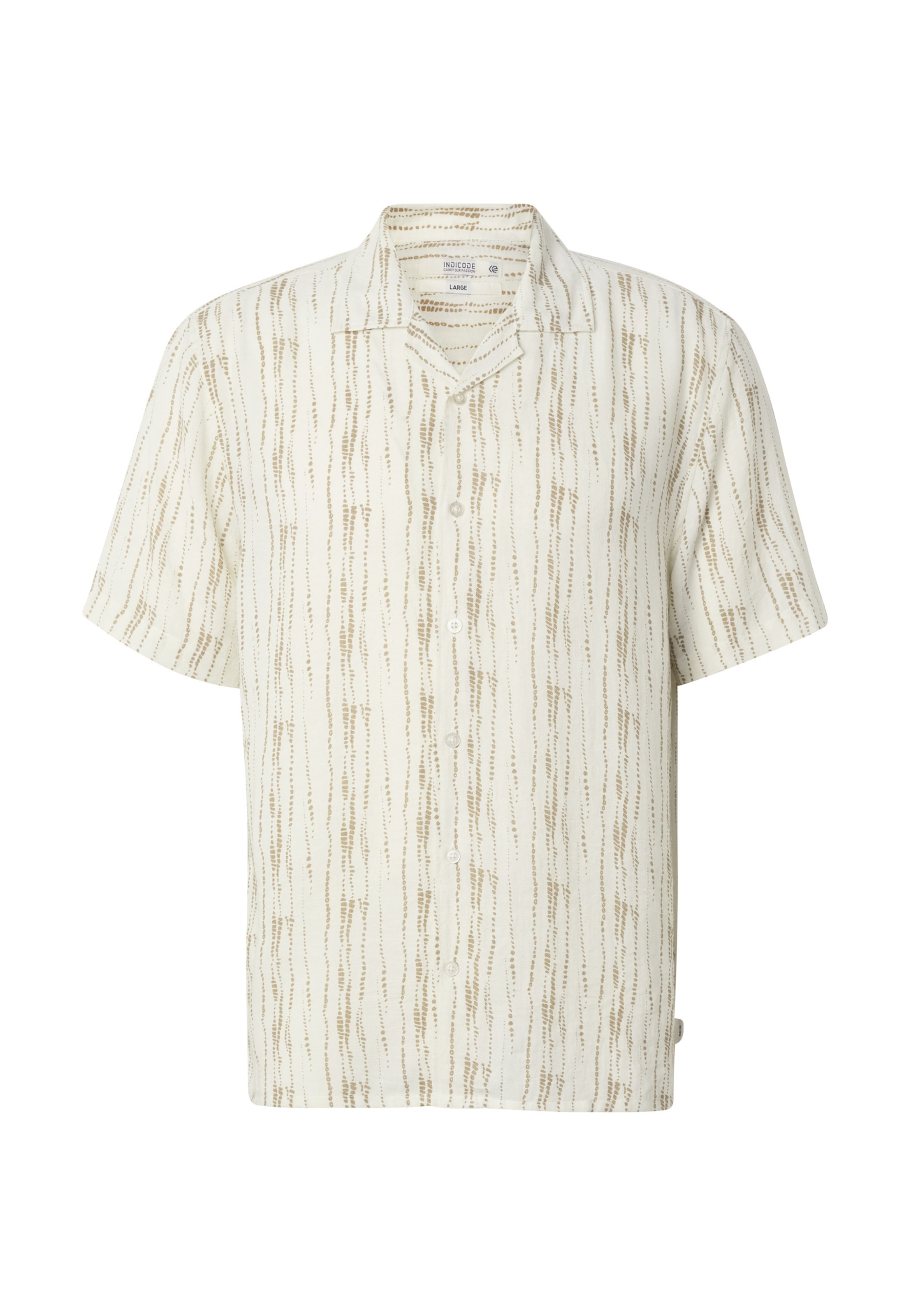 Chemise 'Speks' INDICODE JEANS en marron : devant