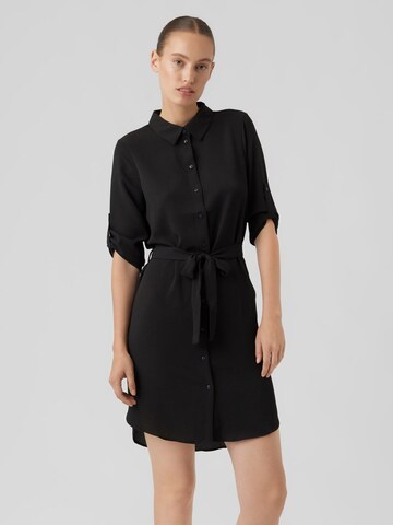 Robe-chemise VERO MODA en noir : devant