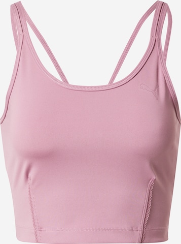 PUMA - Bustier Sujetador deportivo en lila: frente