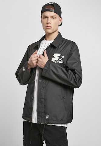 Starter Black Label Between-Season Jacket in Black: front