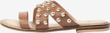 DreiMaster Vintage Pantolette in Beige: predná strana