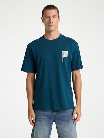 T-Shirt CHASIN' en bleu