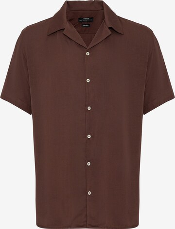 Antioch Regular fit Button Up Shirt in Brown: front