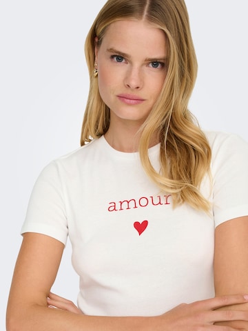 ONLY T-shirt 'ONLKIRA' i vit