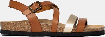 Bayton Strap sandal 'Gerone' in Brown