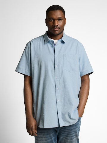 TOM TAILOR Men + Comfort Fit Πουκάμισο σε μπλε: μπροστά