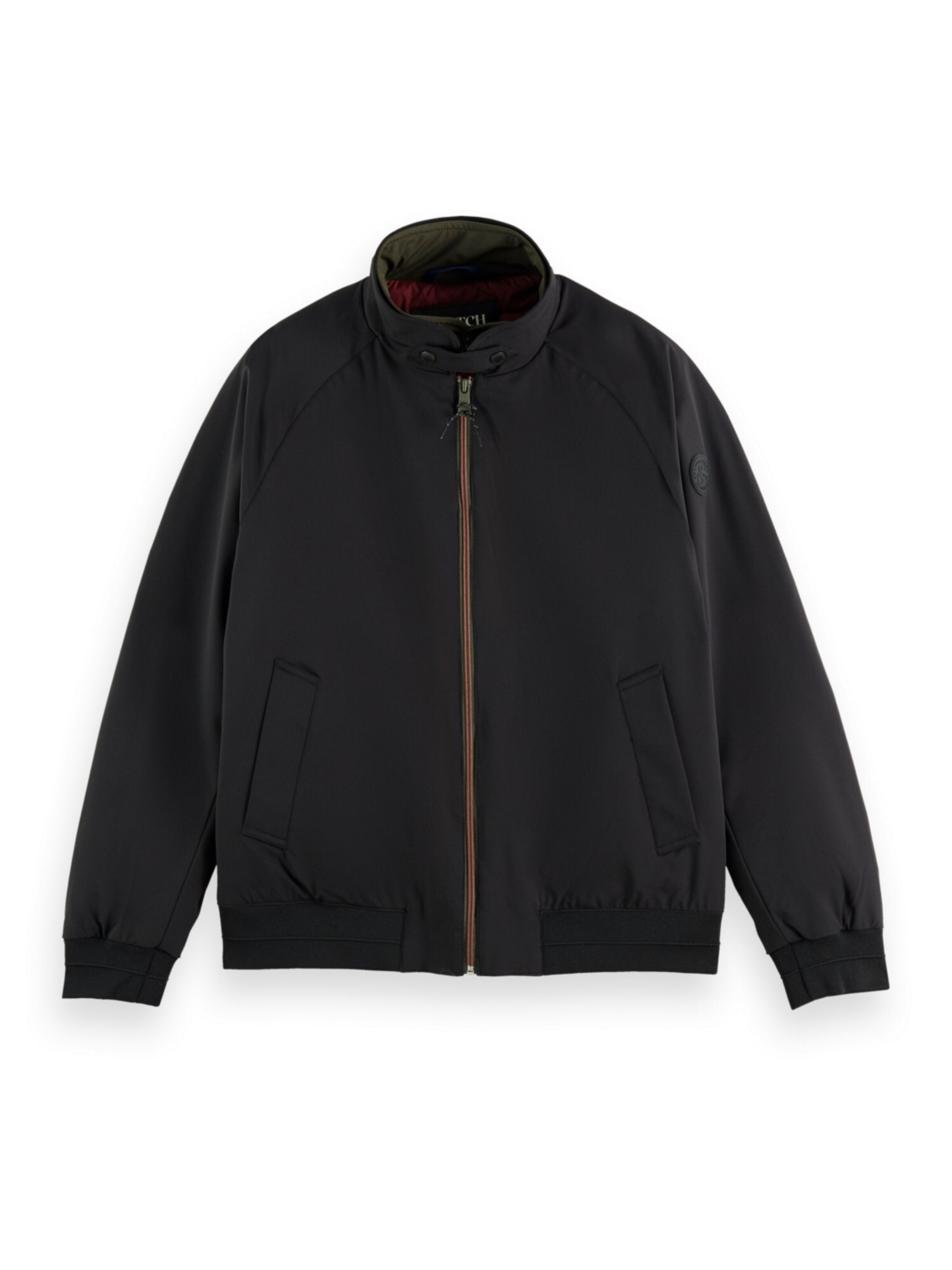 Giacca di mezza stagione 'Harrington' di SCOTCH & SODA in nero: frontale