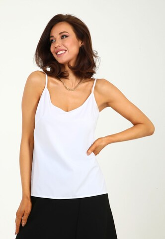 Awesome Apparel Top in Wit: voorkant