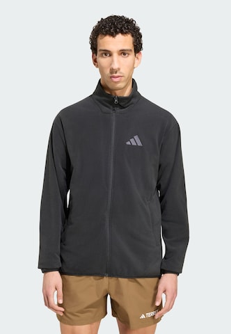 Veste en polaire fonctionnelle 'Essentials' ADIDAS TERREX en noir : devant