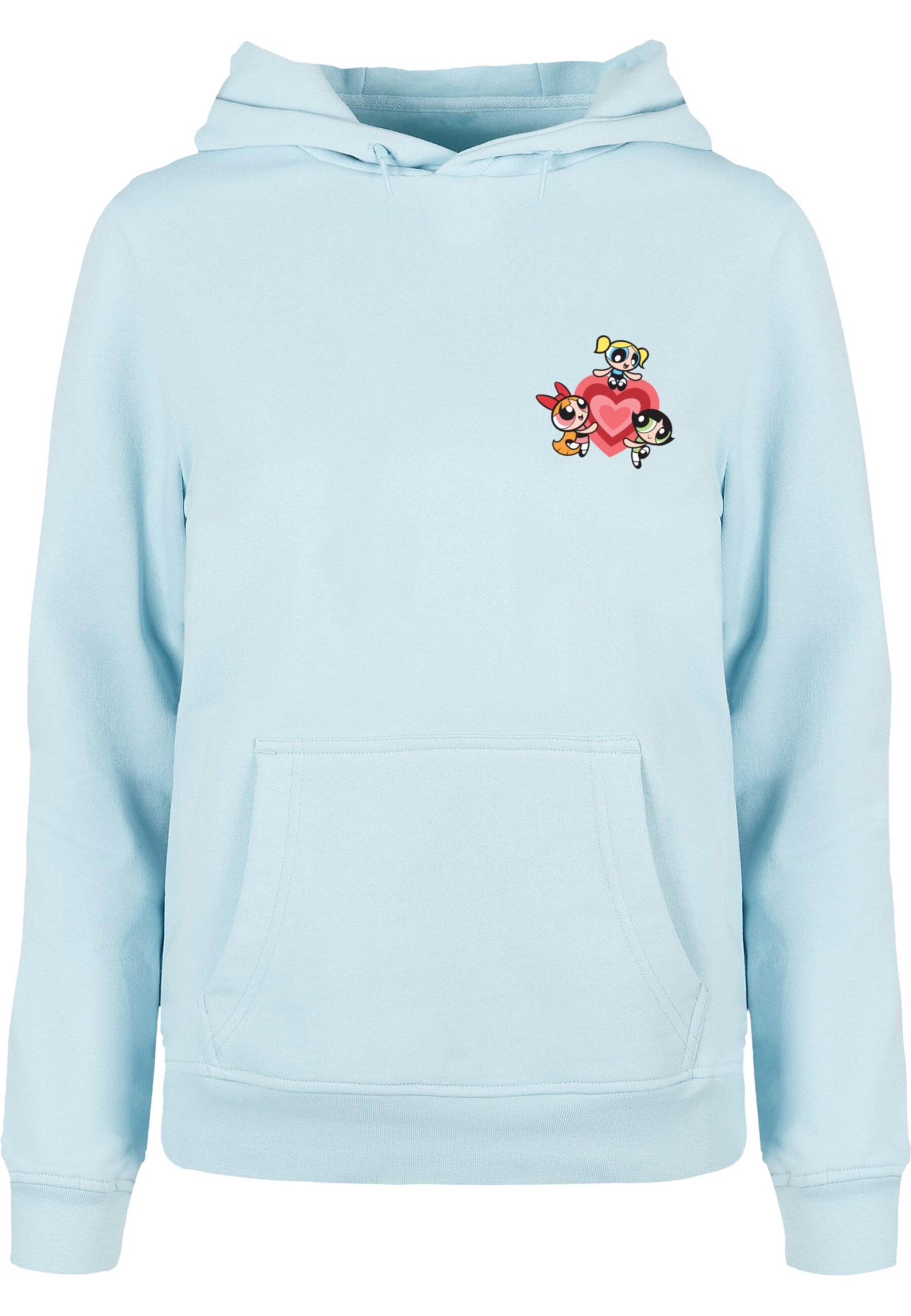 Sweat-shirt 'The Powerpuff Girls' Merchcode en bleu : devant