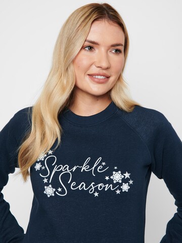 Threadbare Sweatshirt 'Icicle' in Blue
