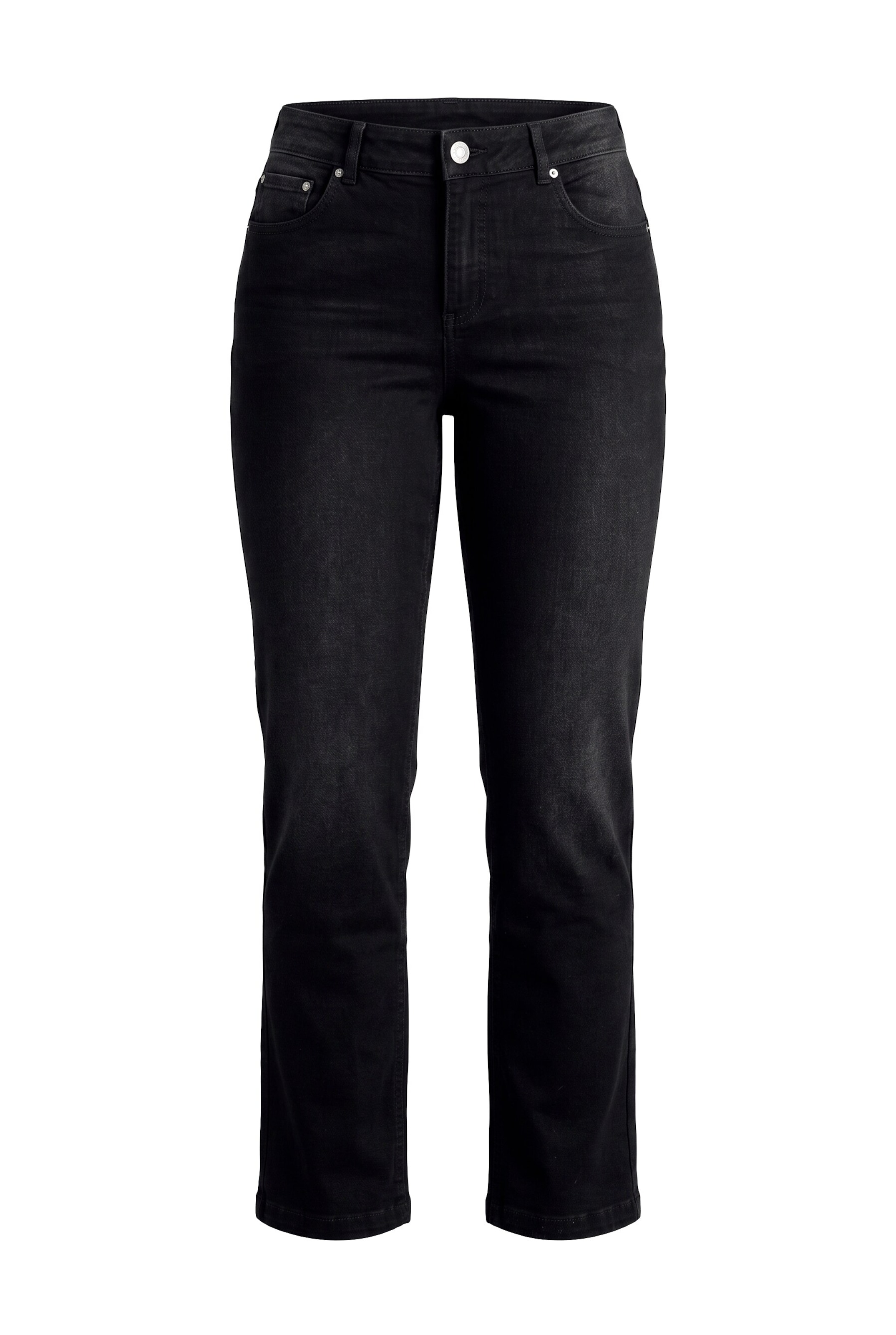 MIAMODA Regular Jeans in Zwart: voorkant