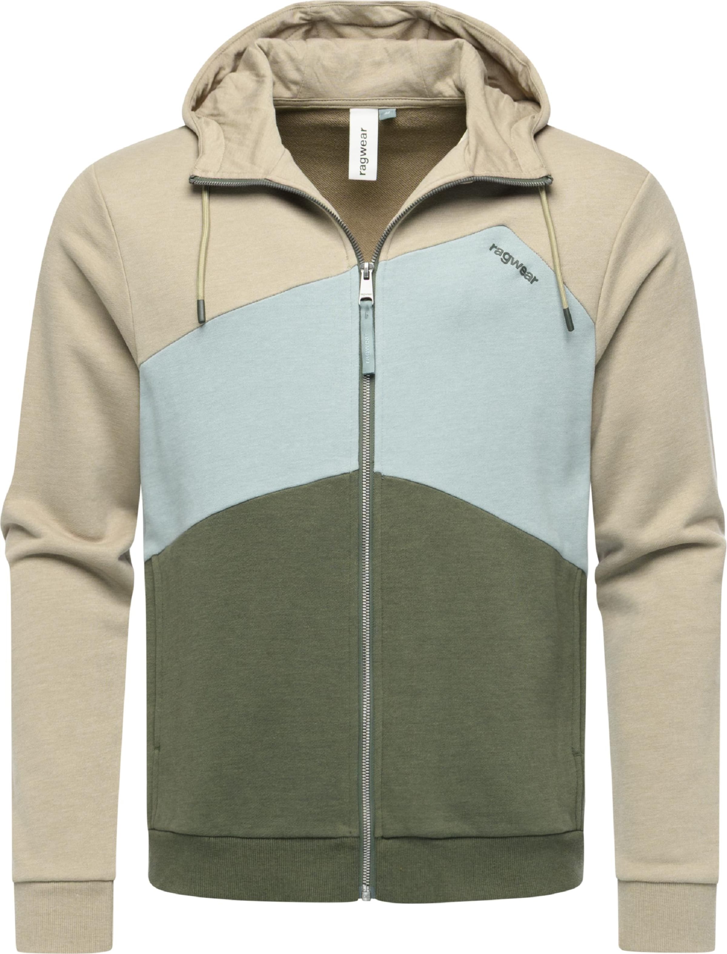 Ragwear Zip-Up Hoodie 'Wilso' in Beige: front