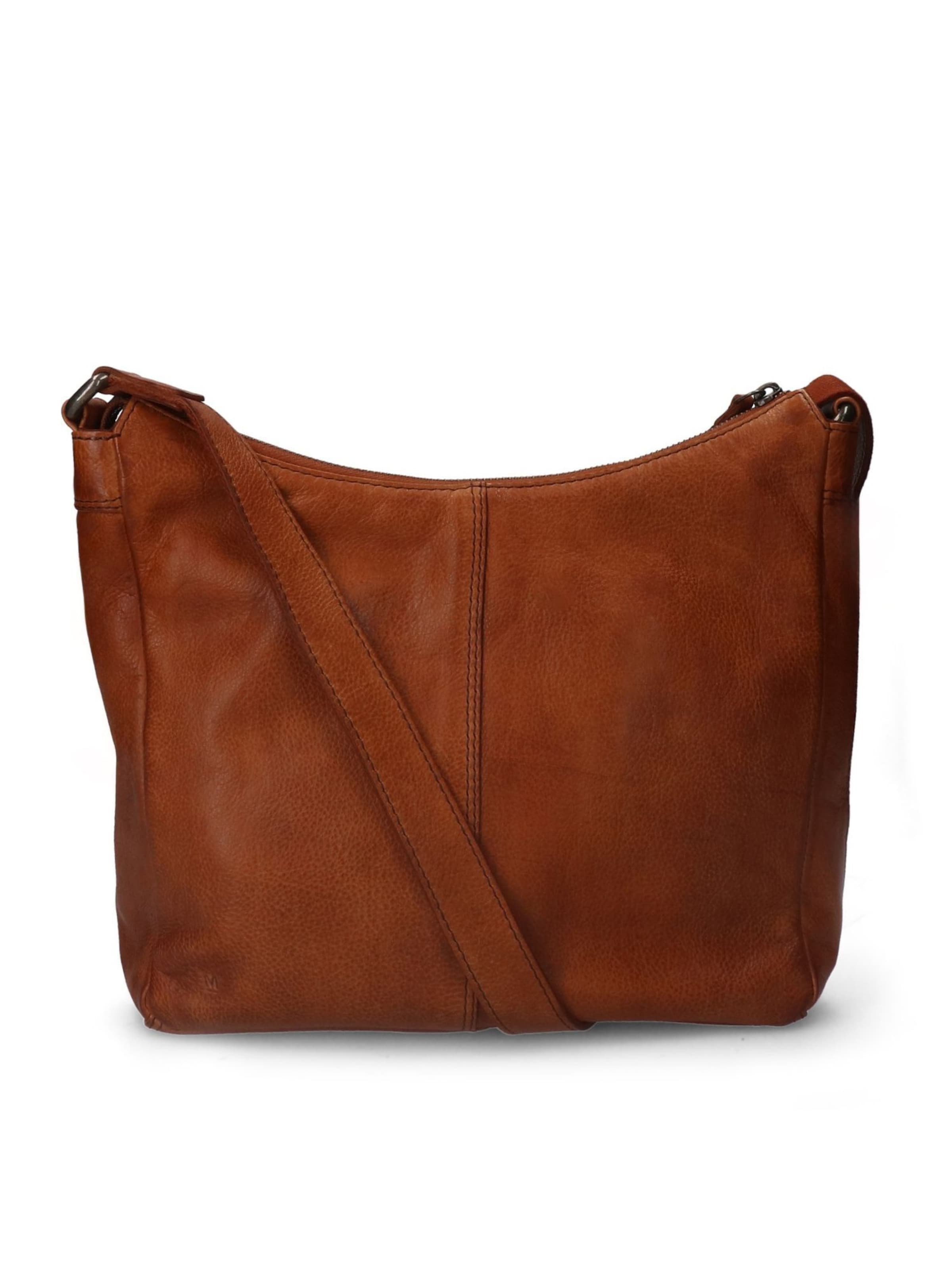 MANFIELD Umhängetasche in Braun: Vorderseite