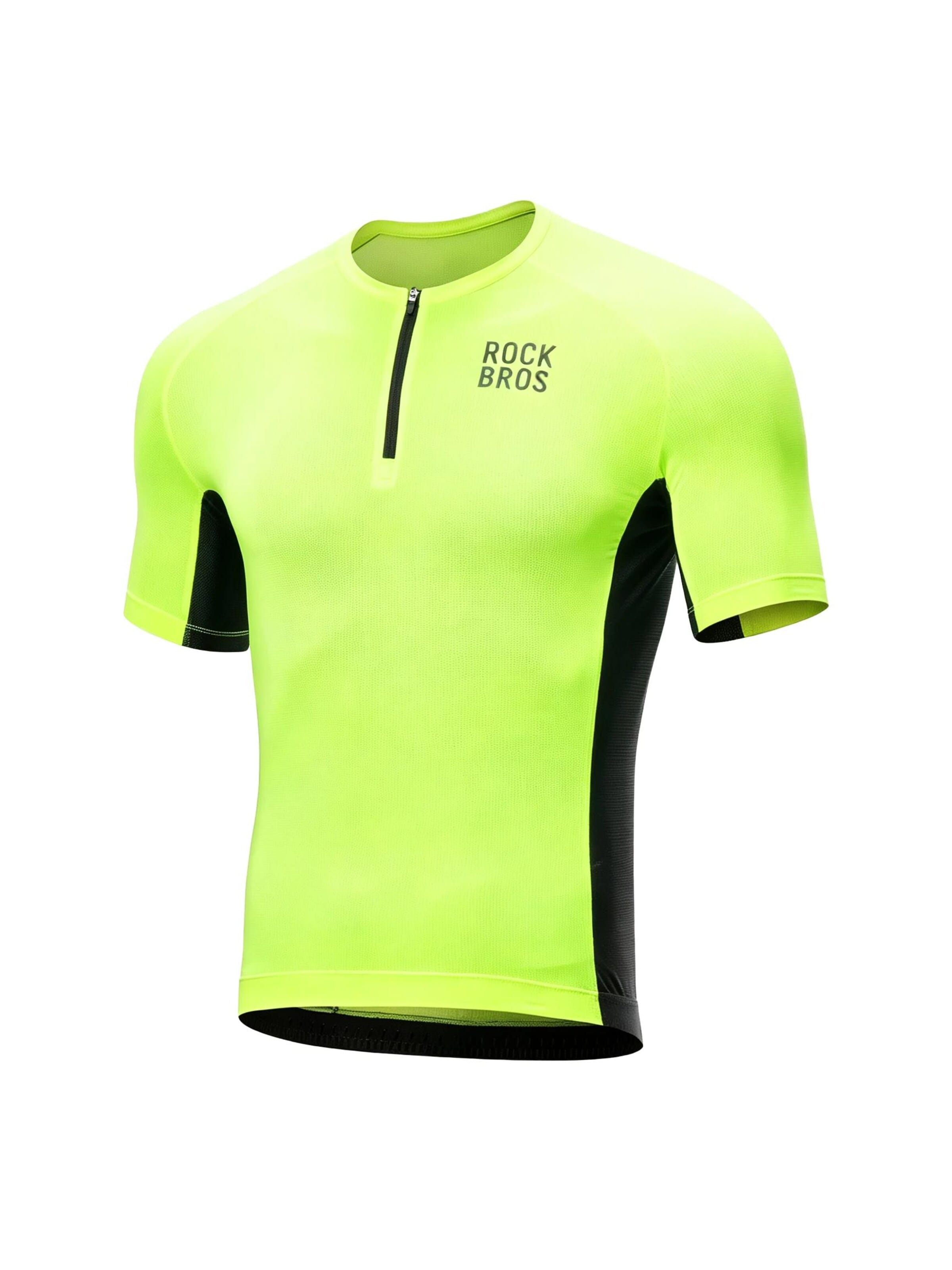 ROCKBROS Jersey 'Herren Fahrradtrikot Kurzarm Radtrikot' in M/Regular in Neon green, Item view