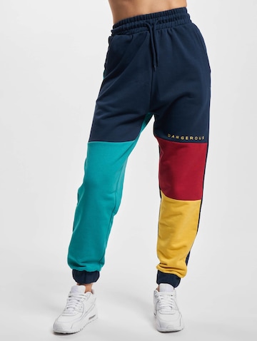 Dangerous DNGRS Tapered Pants '4C' in Mixed colors: front