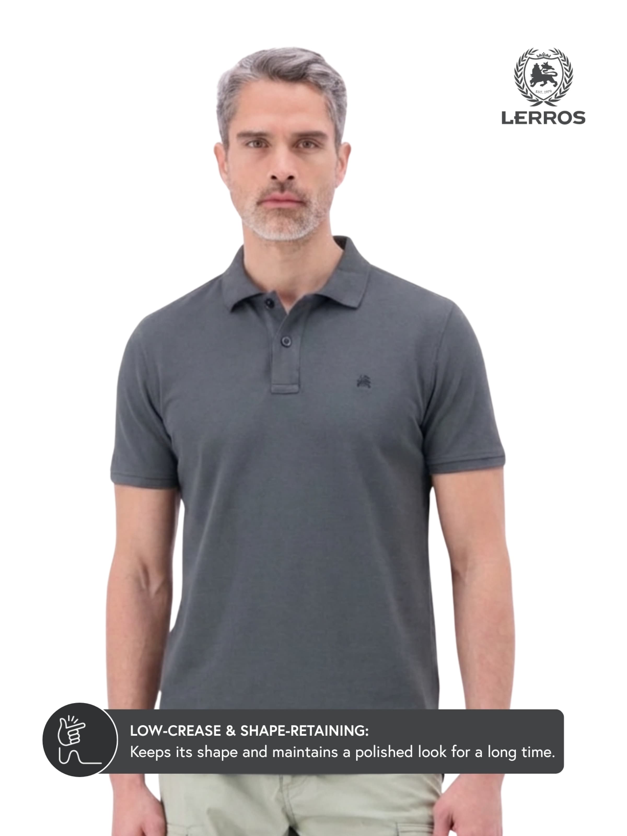 LERROS Shirt in Grey