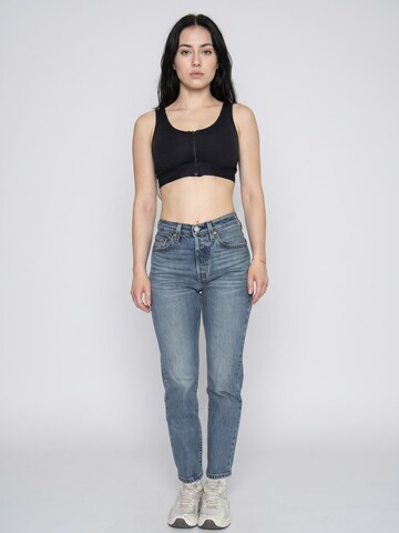 LEVI'S ® Luźne Jeansy '501 Crop Stand Off Dark Indigo Worn In' w kolorze niebieski