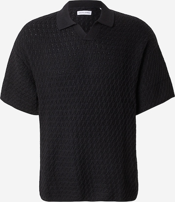 JACK & JONES Pulover 'JJHUDSON' | črna barva: sprednja stran