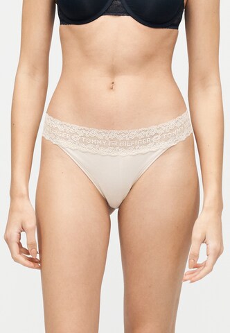 Tommy Hilfiger Underwear Стринги в Бежевый: спереди