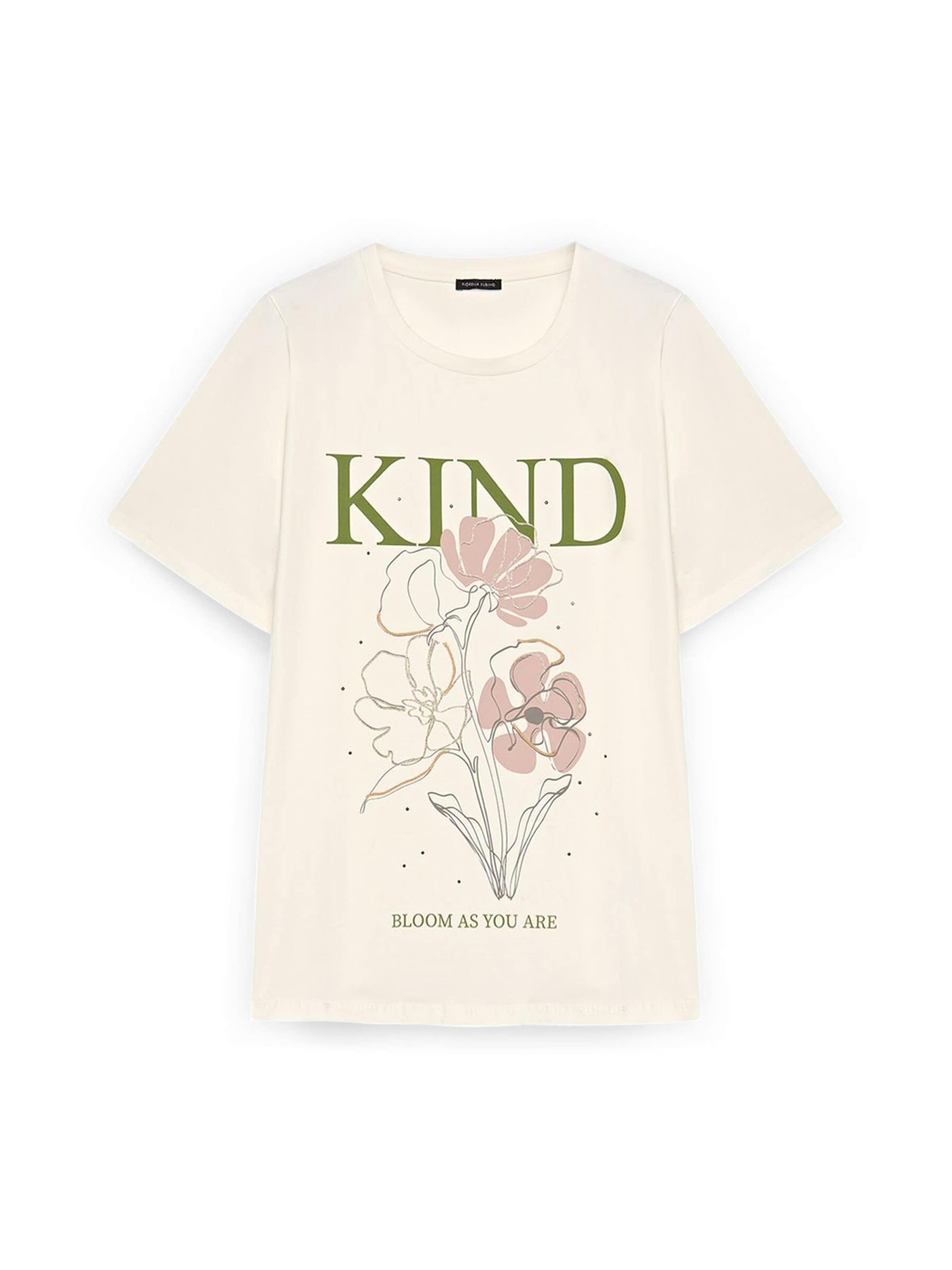 T-shirt Fiorella Rubino en blanc : devant