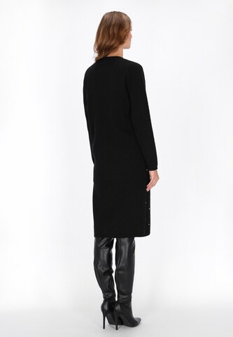 faina Gebreid vest in Zwart