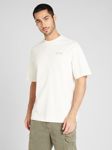 MUSTANG Shirt 'ALVARADO' in Weiß