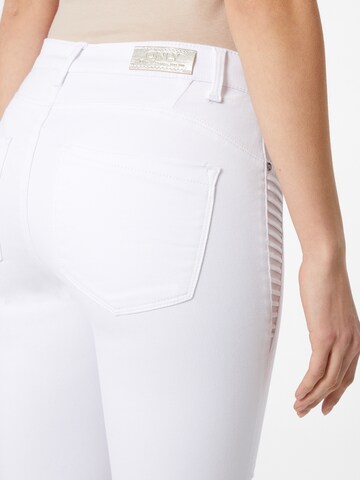 ONLY Skinny Jeansy 'ROYAL' w kolorze biały