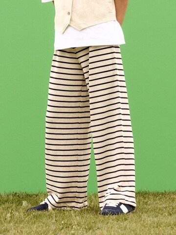 NAME IT Wide Leg Bukser i beige