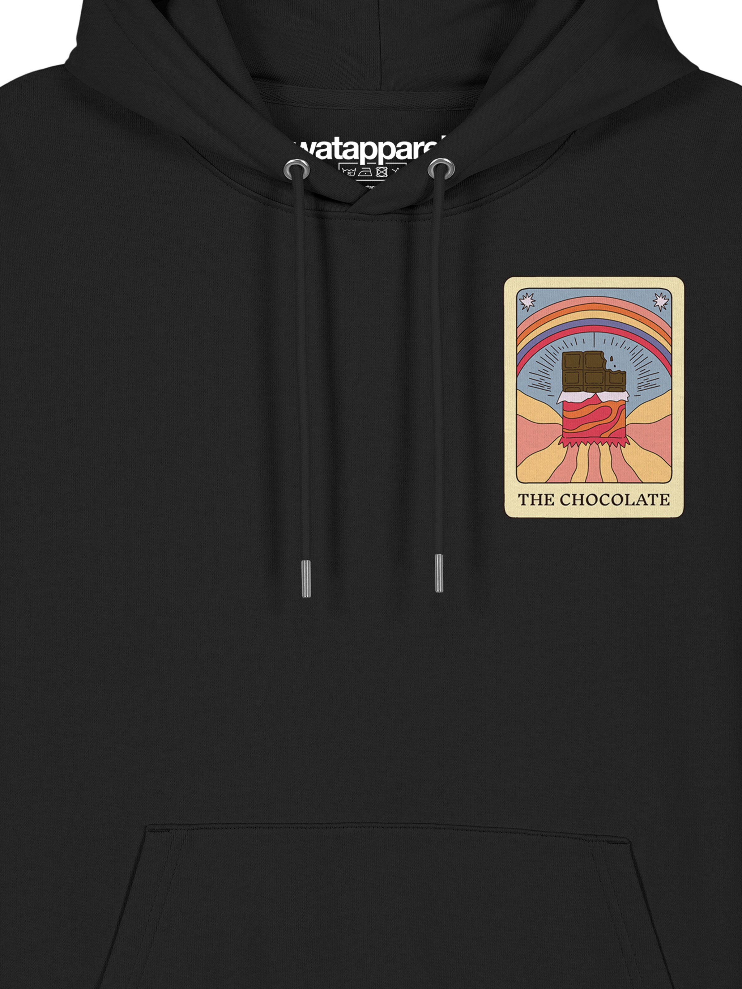 Watapparel Sweatshirt ' Tarot The Chocolate ' in Zwart
