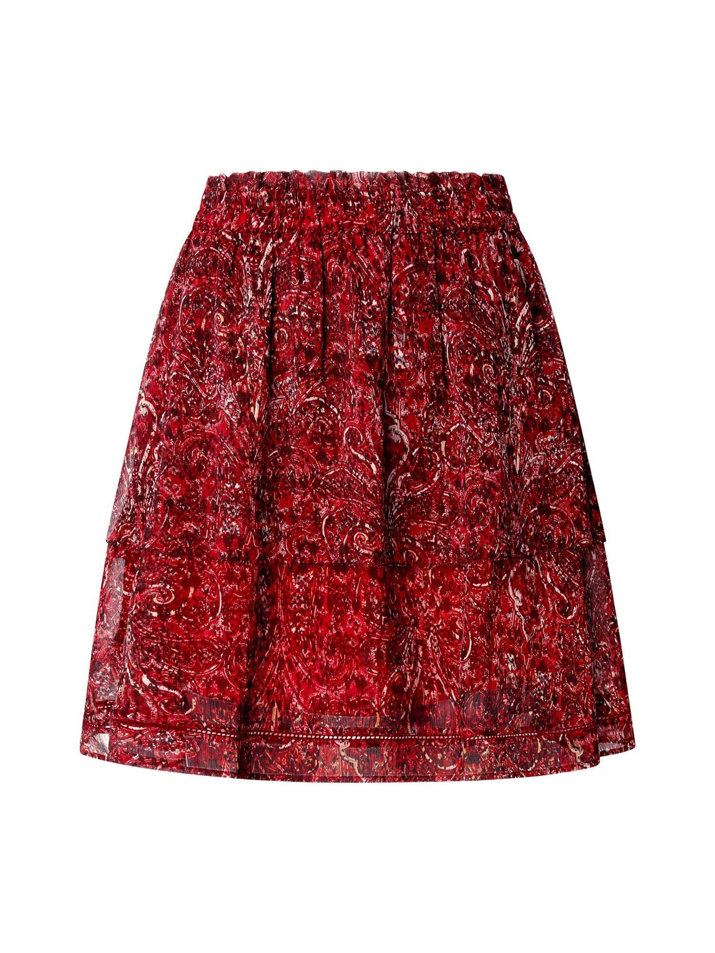 Jupe 'Mariona' Pepe Jeans en rouge : devant