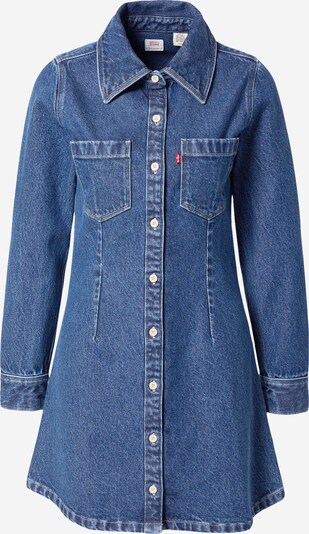 LEVI'S ® Särkkleit 'Mini Dress' verepunane / must teksariie / valge, Tootevaade