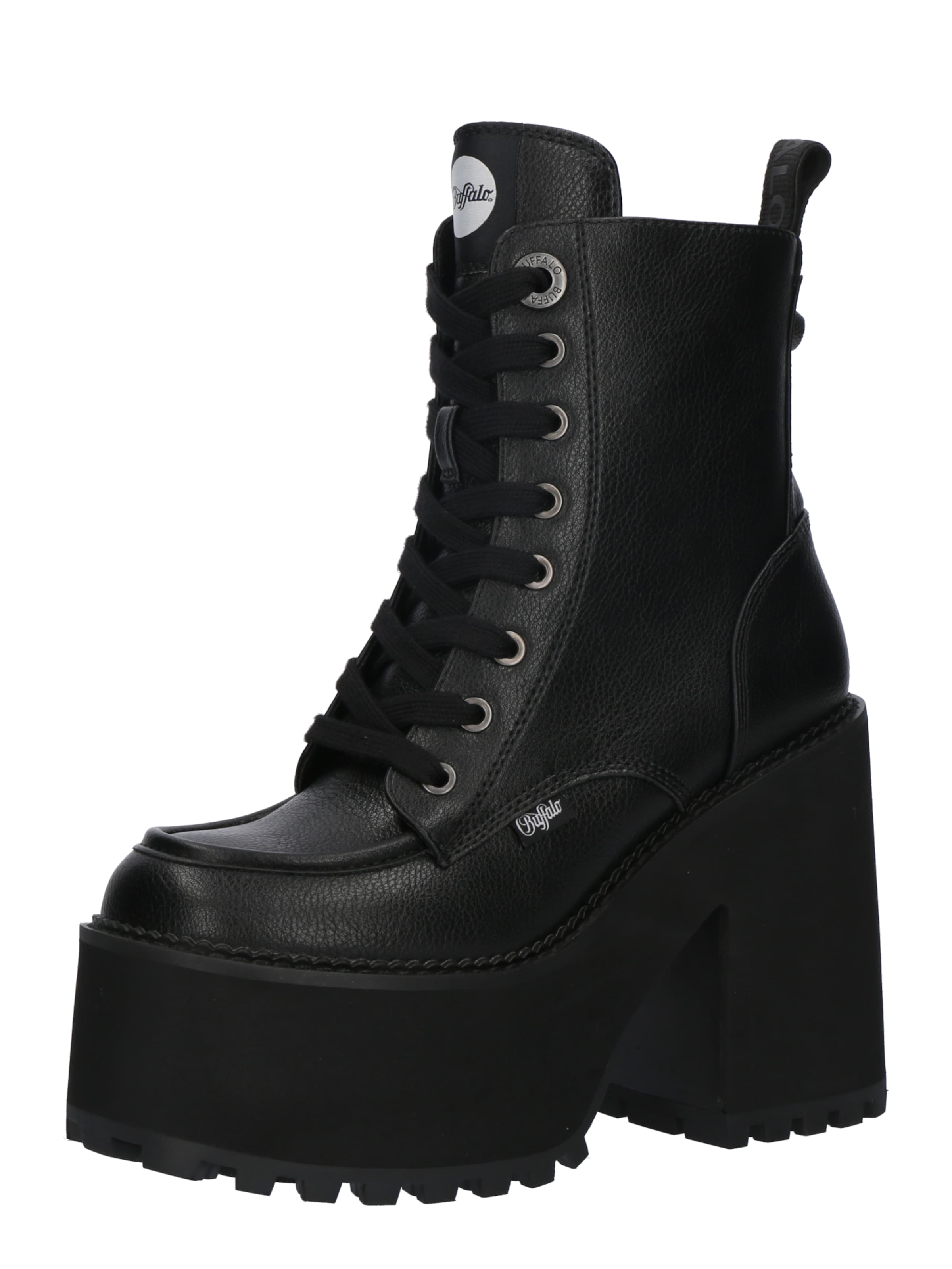 Stivaletto stringato 'KILLAH' di BUFFALO in nero: frontale