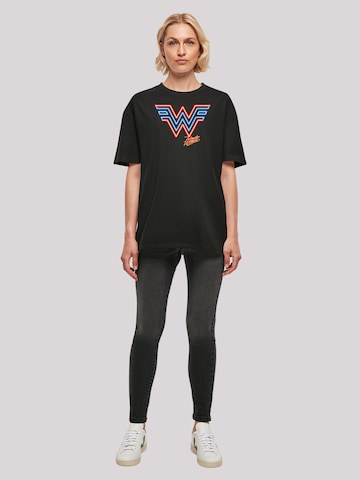 F4NT4STIC Oversized shirt 'DC Comics Wonder Woman 84' in Zwart