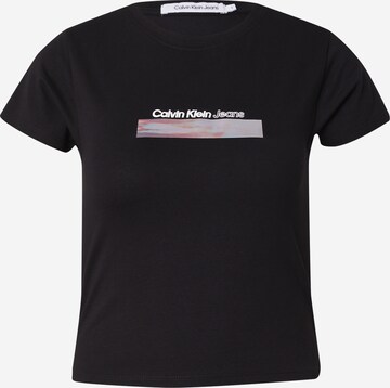 T-shirt Calvin Klein Jeans en noir : devant