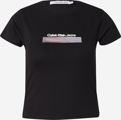 Calvin Klein Jeans Тениска в люляк / пастелно червено / черно / бяло, Преглед на продукта