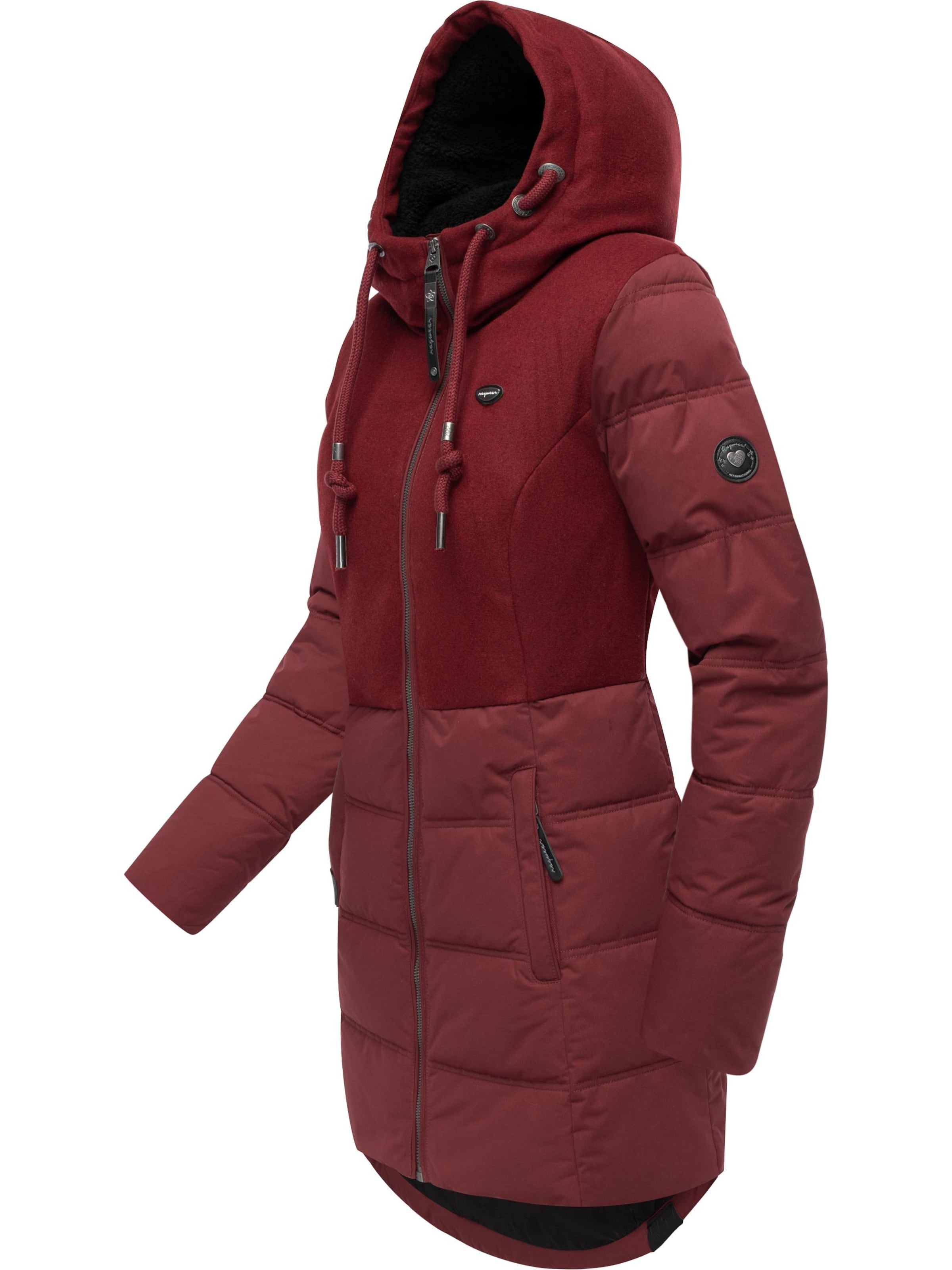 Manteau d’hiver 'Ashani' Ragwear en rouge