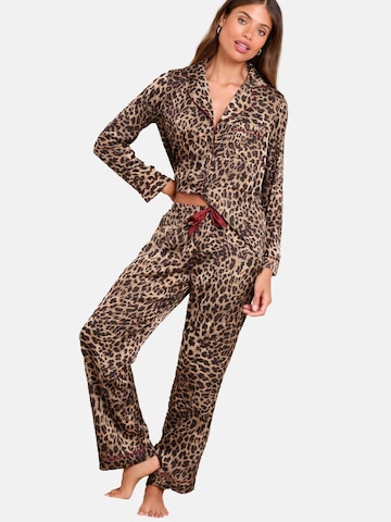 Lipsy Pyjama värissä ruskea: etupuoli