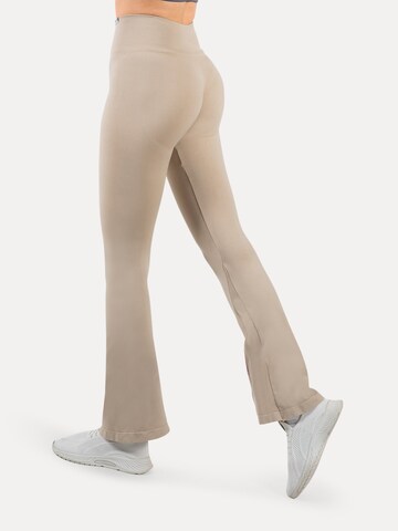 évasé Leggings 'Oriana' Smilodox en beige