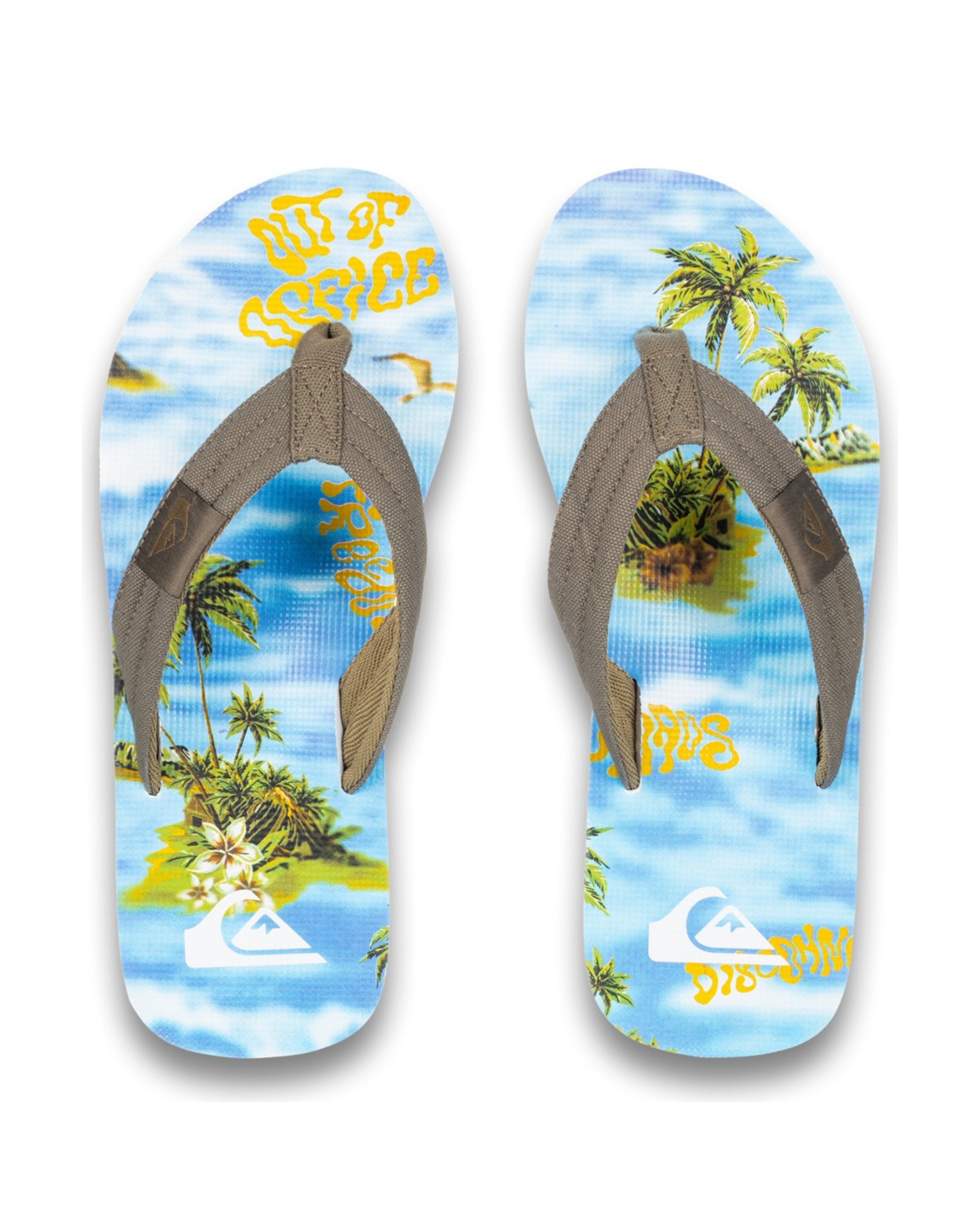 QUIKSILVER Zehentrenner 'Molokai Layback' in Braun