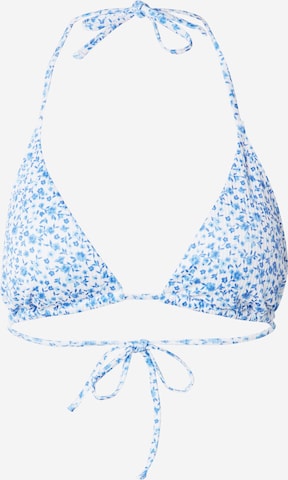 HOLLISTER - Triángulo Top de bikini en azul: frente