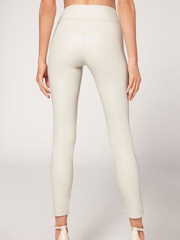 CALZEDONIA Skinny Leggings in Weiß