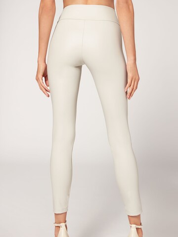 CALZEDONIA Skinny Leggings in Weiß