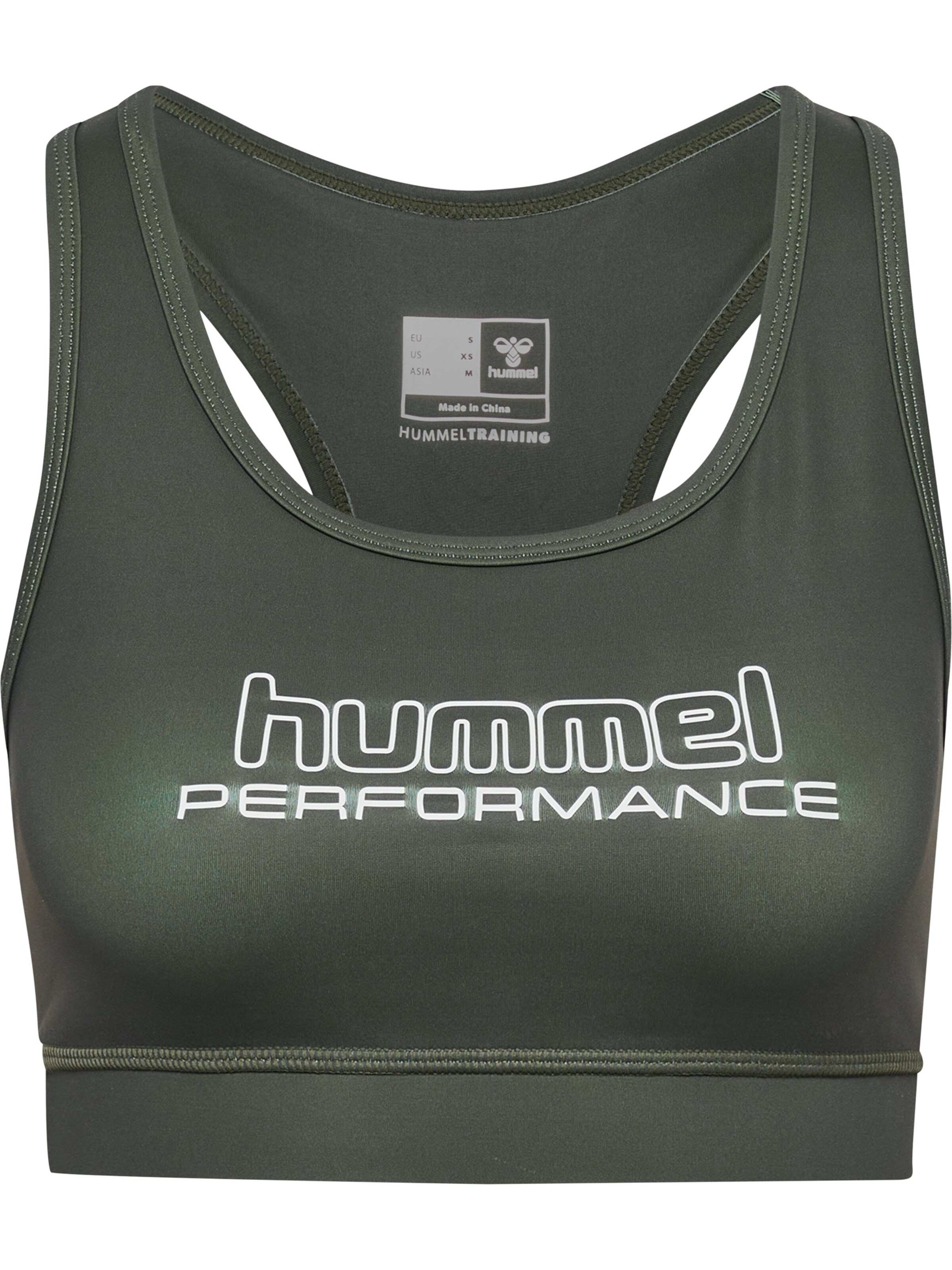 Hummel Bralette Sports bra 'Te Fundamental' in Green: front