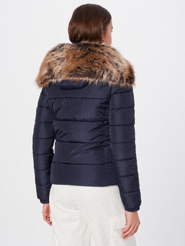 Superdry Winterjas in Blauw