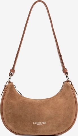 ruda LANCASTER Paris Rankinė ant peties 'Lancaster Sac besace Zippé S Suède Camel': priekis