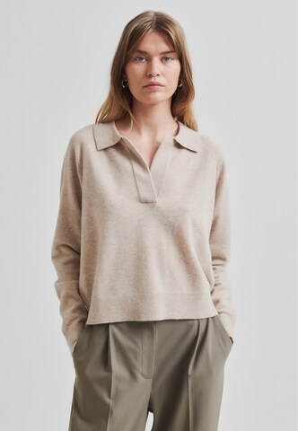 SECOND FEMALE Sweater 'Vilje' in Beige