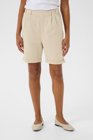 Kaffe - Loosefit Pantalón plisado 'KAJenny' en gris: frente