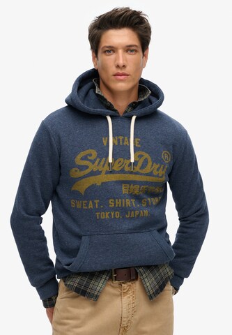 Superdry Sweatshirt in Blauw: voorkant